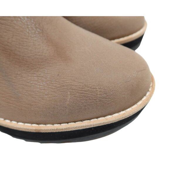 EILEEN FISHER Capa Nubuck Leather Lace Up Wedge Boots Size 9 B Tan - Picture 10 of 10